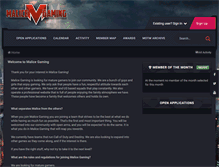Tablet Screenshot of maliceesports.com